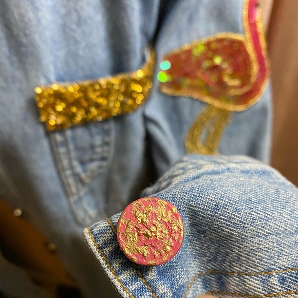 Flamingo Denim Jacket - Picture 4 of 5